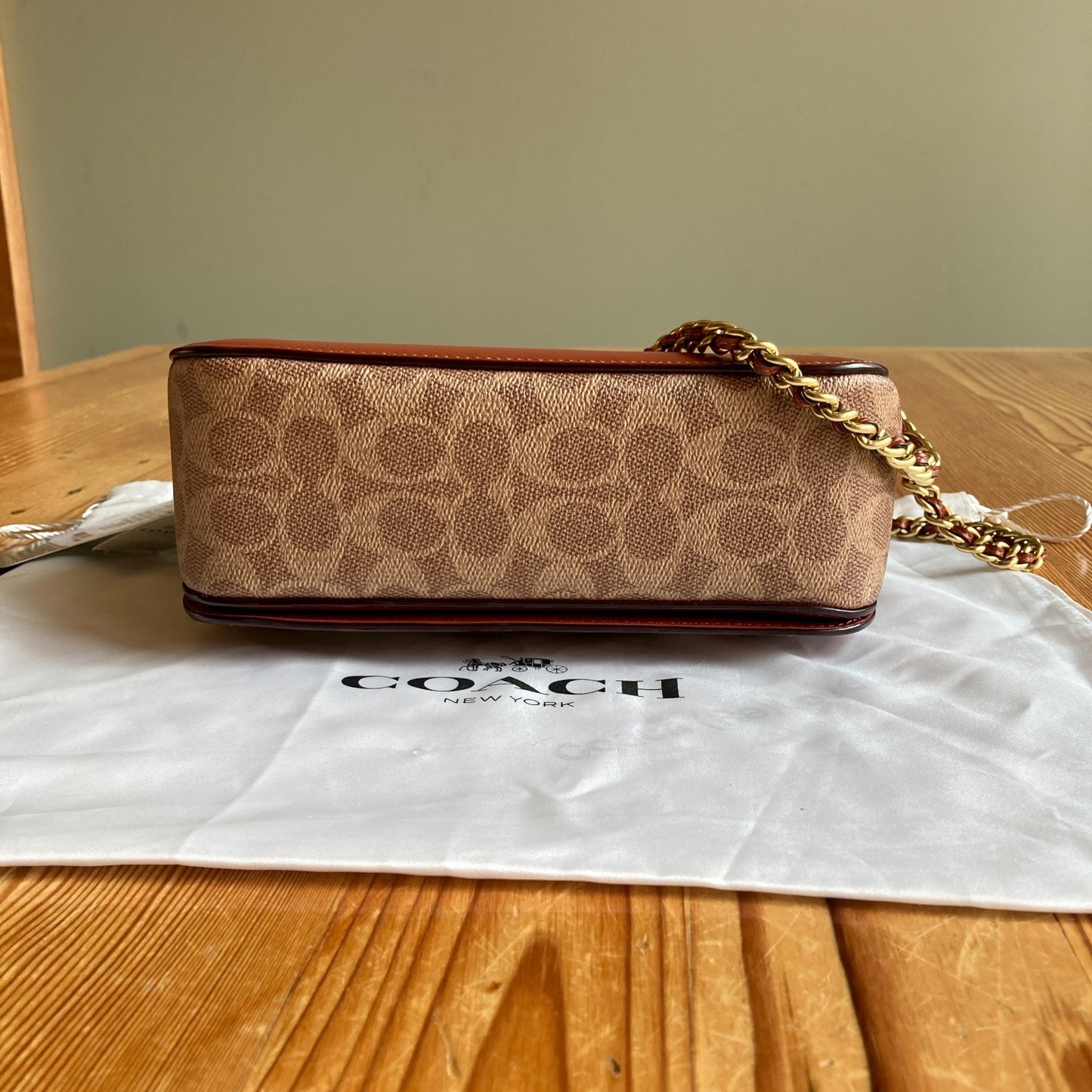 Coach NEW Signature Coated Canvas Butterfly Floral Madison Shoulder Bag - 0731LR