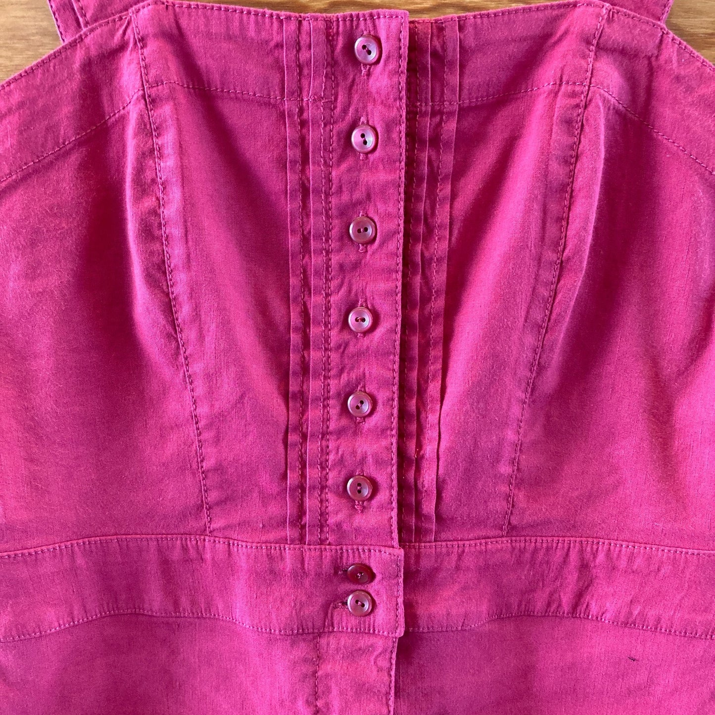 Maeve Raspberry Pink Sleeveless Stretch Fit Colette Jumpsuit - Size 6 - 0121CE