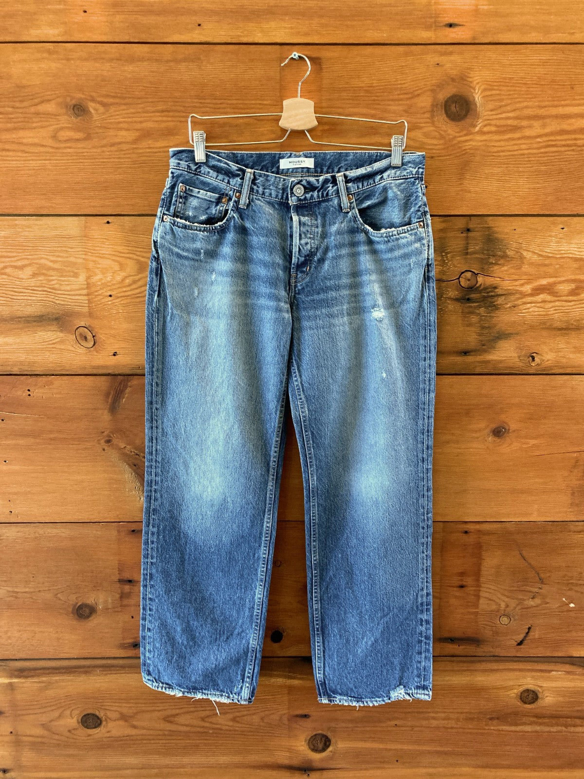 Moussy Japan Made Button Fly Saab Vintage Straight Leg Jeans - Size 29 - 4427SC