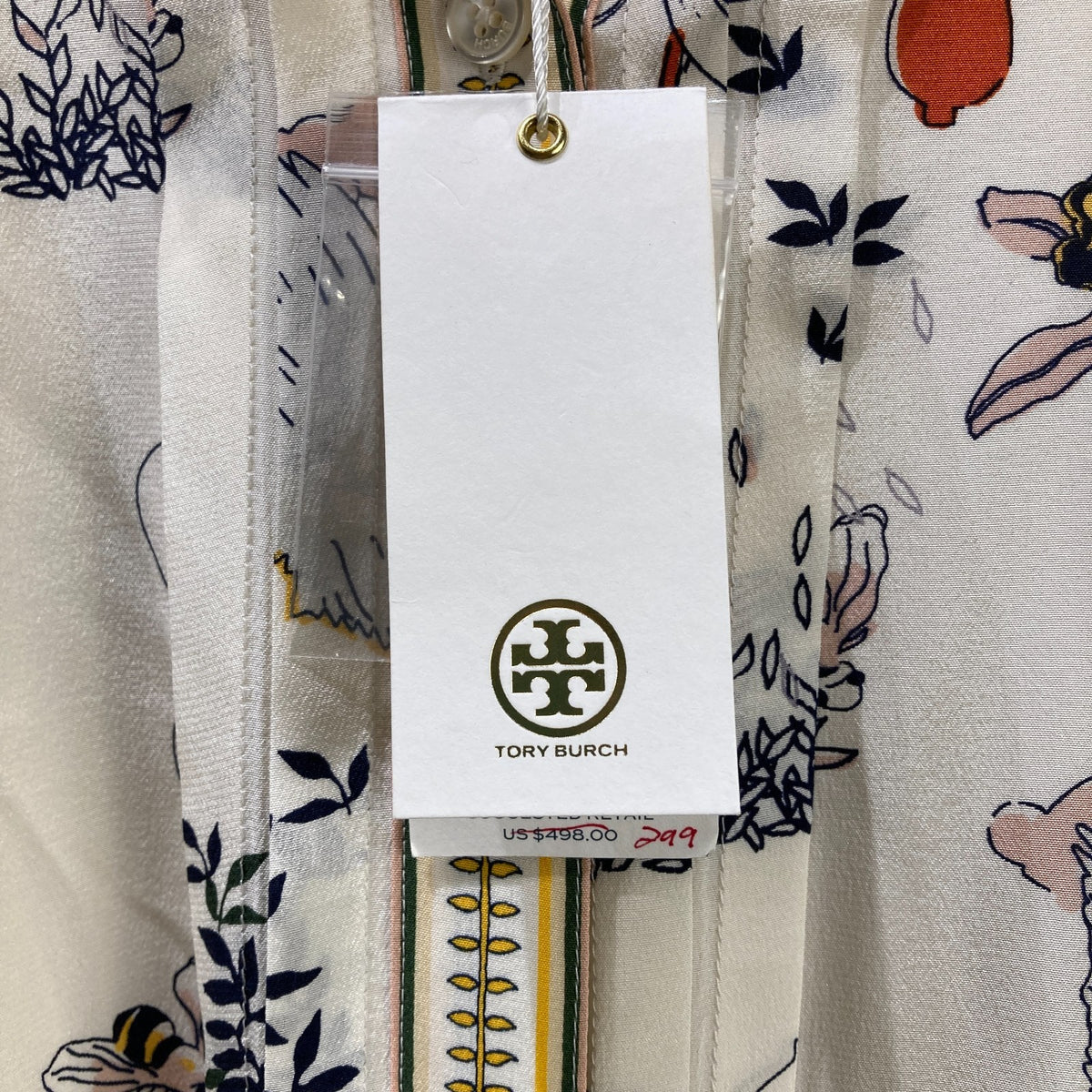 Tory Burch NEW $498 Ivory Poetry Of Things Cora Dress - Size 4 - 1017SC