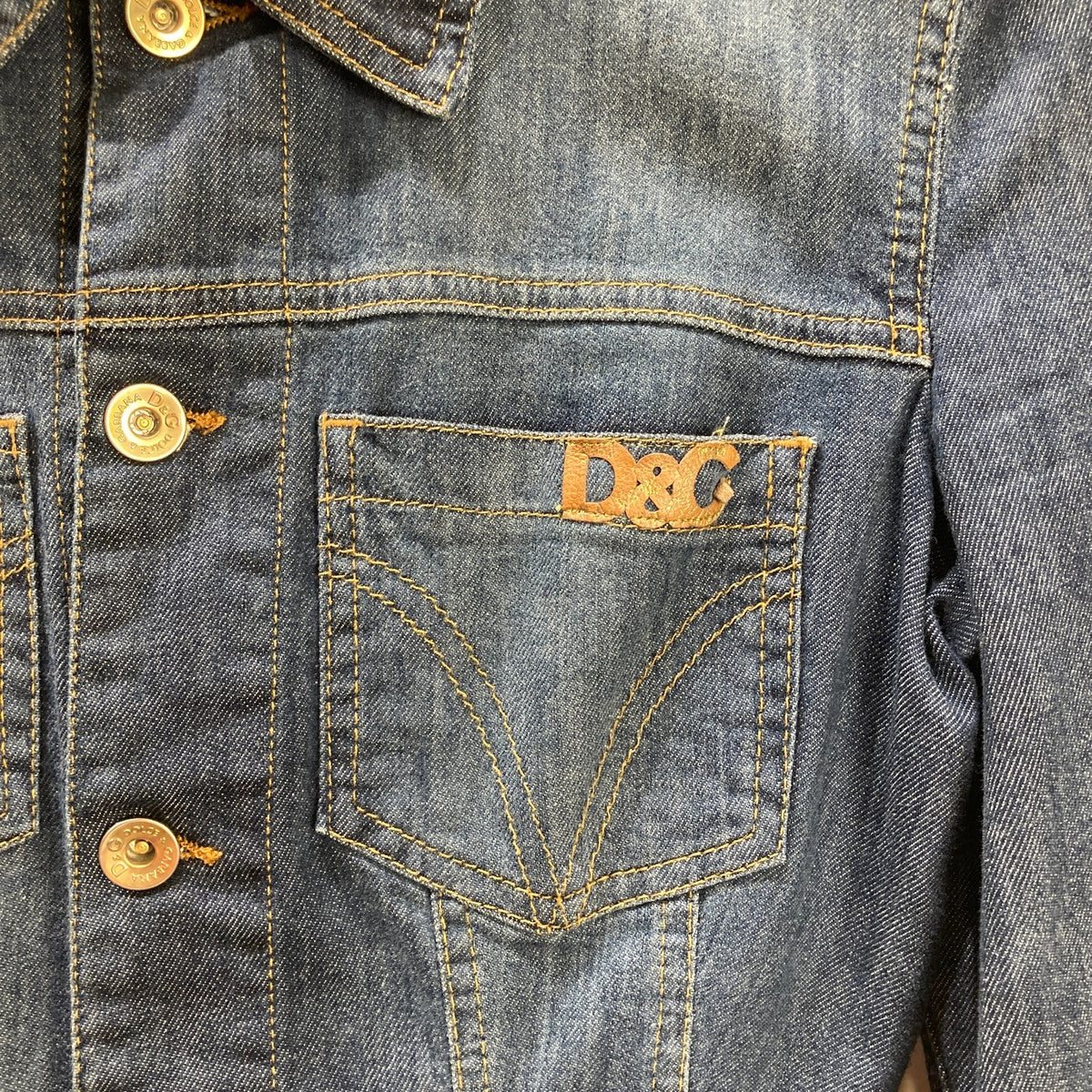 Dolce & Gabbana Y2K Denim Stretch Fit Jacket - Size XS - 1015NE