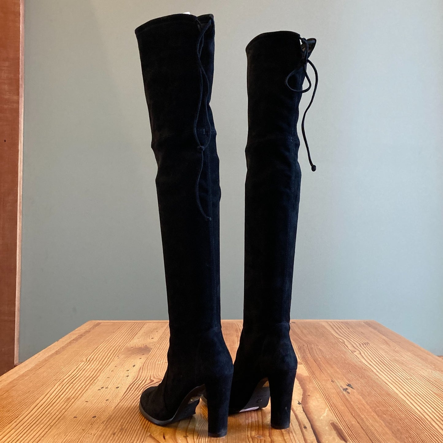 6.5- Stuart Weitzman Black Over the Knee Highland Boots Worn Once w/ Box 1122KP