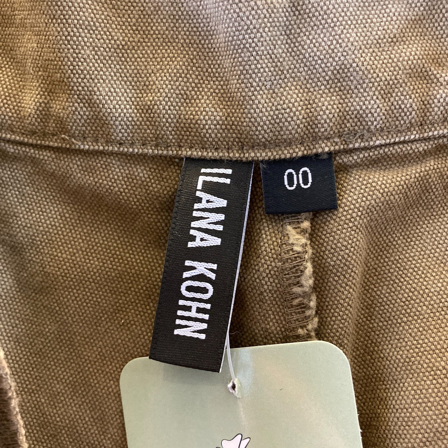 Ilana Kohn Brown High Pinch Waist Cotton Canvas Pants - Size 00 / XS - 0312IG