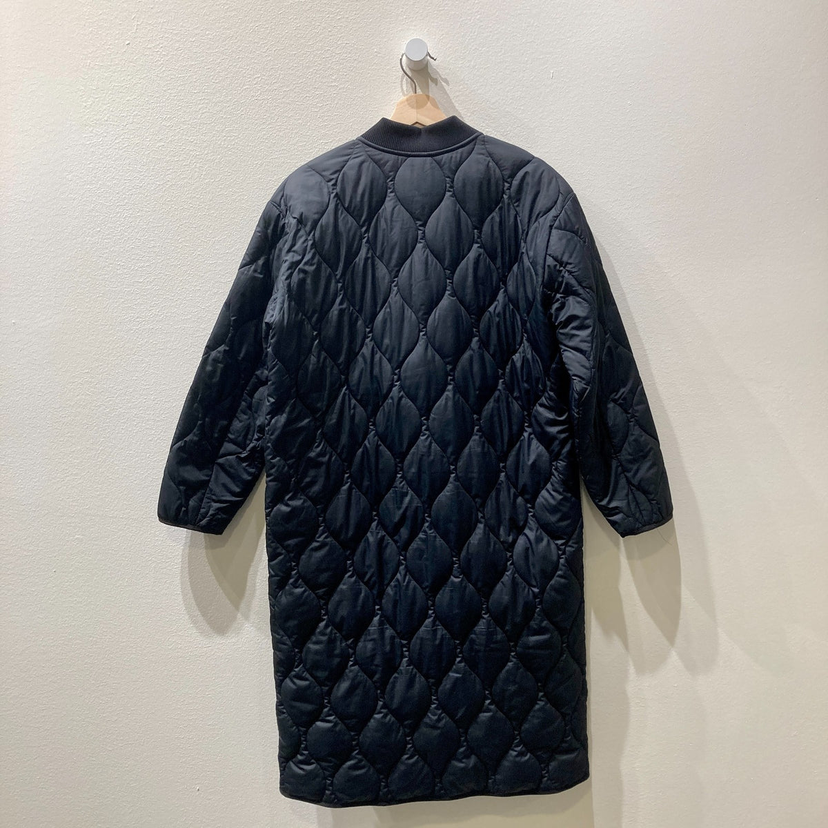 Everlane Black Quilted Zip Up Long Liner Renew Coat Jacket - Size S - 0124KG