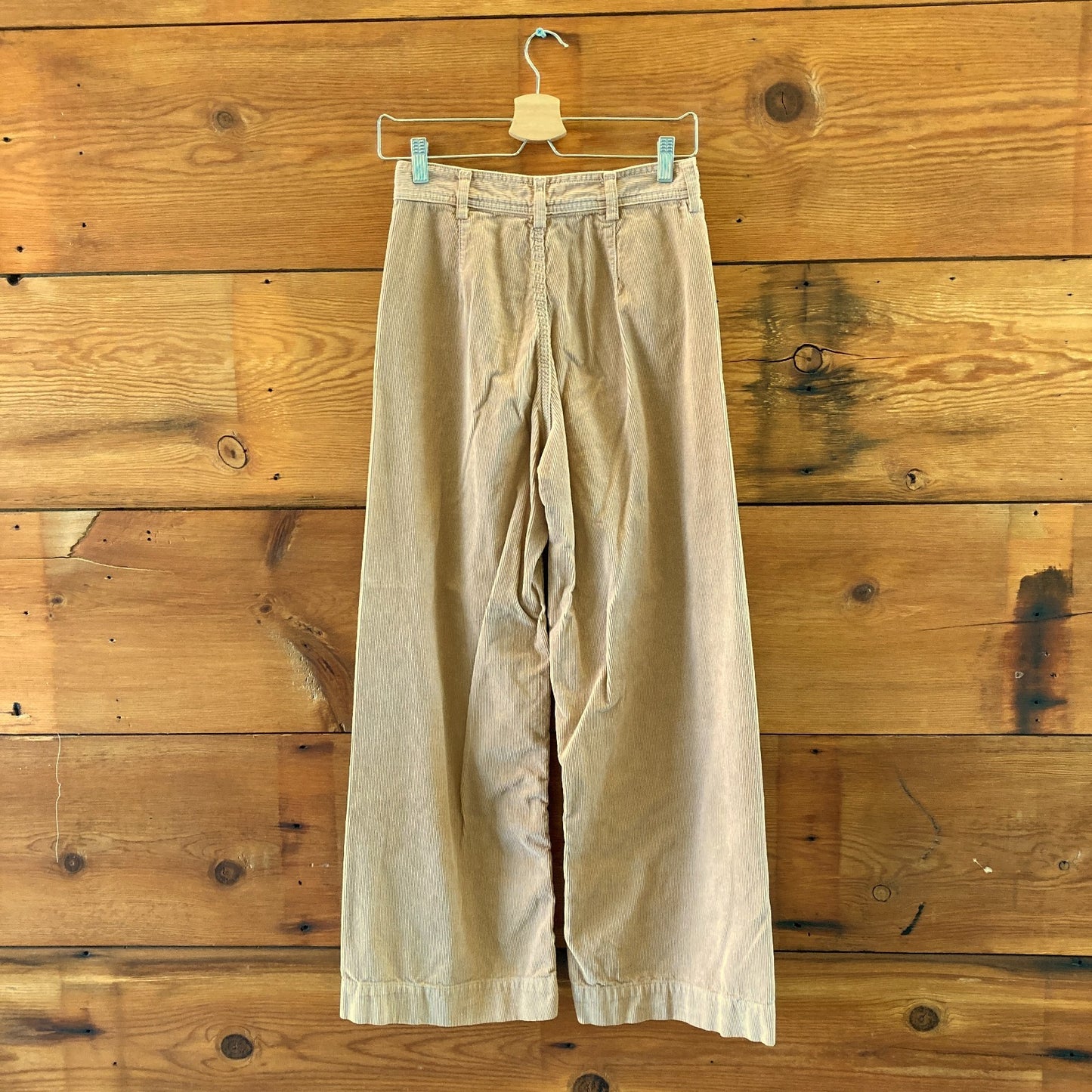 Jesse Kamm $395 Tan Corduroy Wide Leg High Rise Sailor Pants - Size 6 - 0619BL