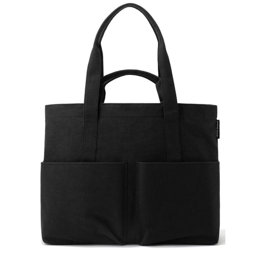 Dagne Dover Black Vida Large Organic Cotton Canvas Tote Bag - 0428LR
