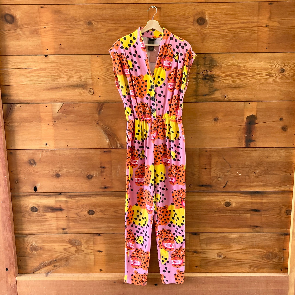 Nooworks Pink Micotti Cat Sleeveless Knit Magic Suit Jumpsuit - Size 2X - 0430RM