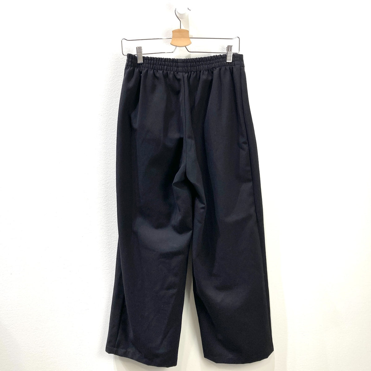Fui Black Gender Neutral Elastic Waist Pleated Classic Pants - One Size - 1217MA