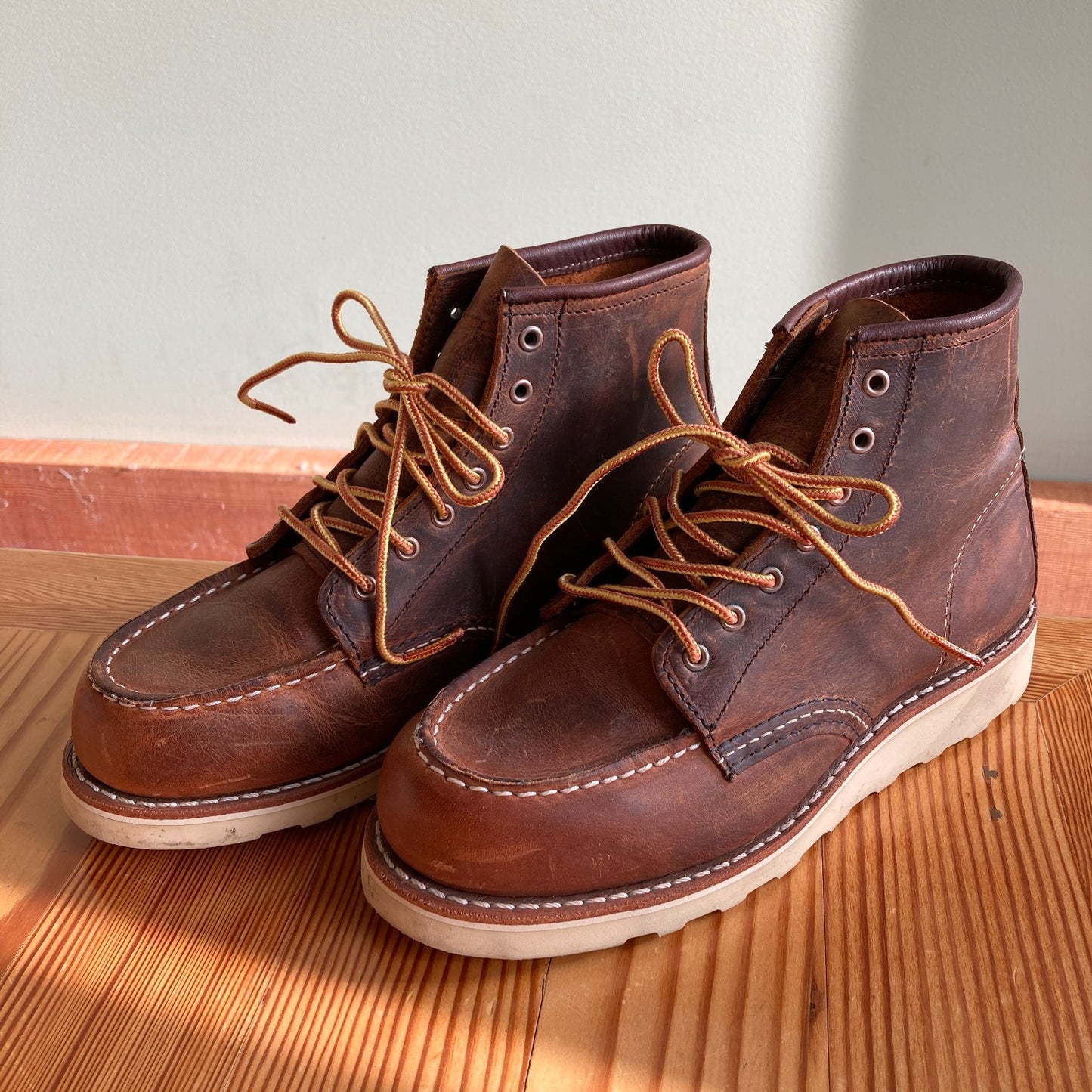 36 / 6 - Red Wing Brown Rough & Tough Leather Heritage Classic Moc Boots 0312IG