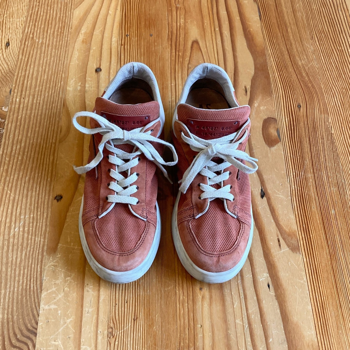 38 / 7.5 - 8 - A.S. 98 Rust Orange Alphie Sneakers Womens Shoes 4427SC