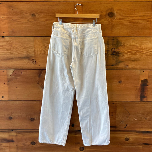 AgoldE Tusk White Denim Low Slung Baggy Womens Jeans - Size 28 - 0425NK