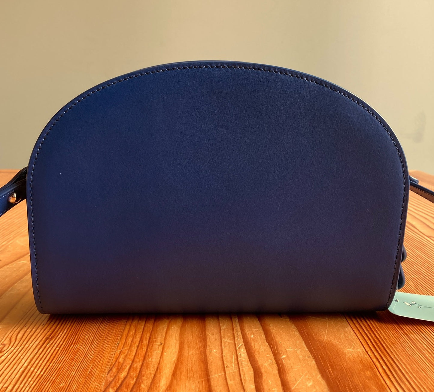 Quince Cobalt Blue Crossbody Dome Leather Bag - 0730RH