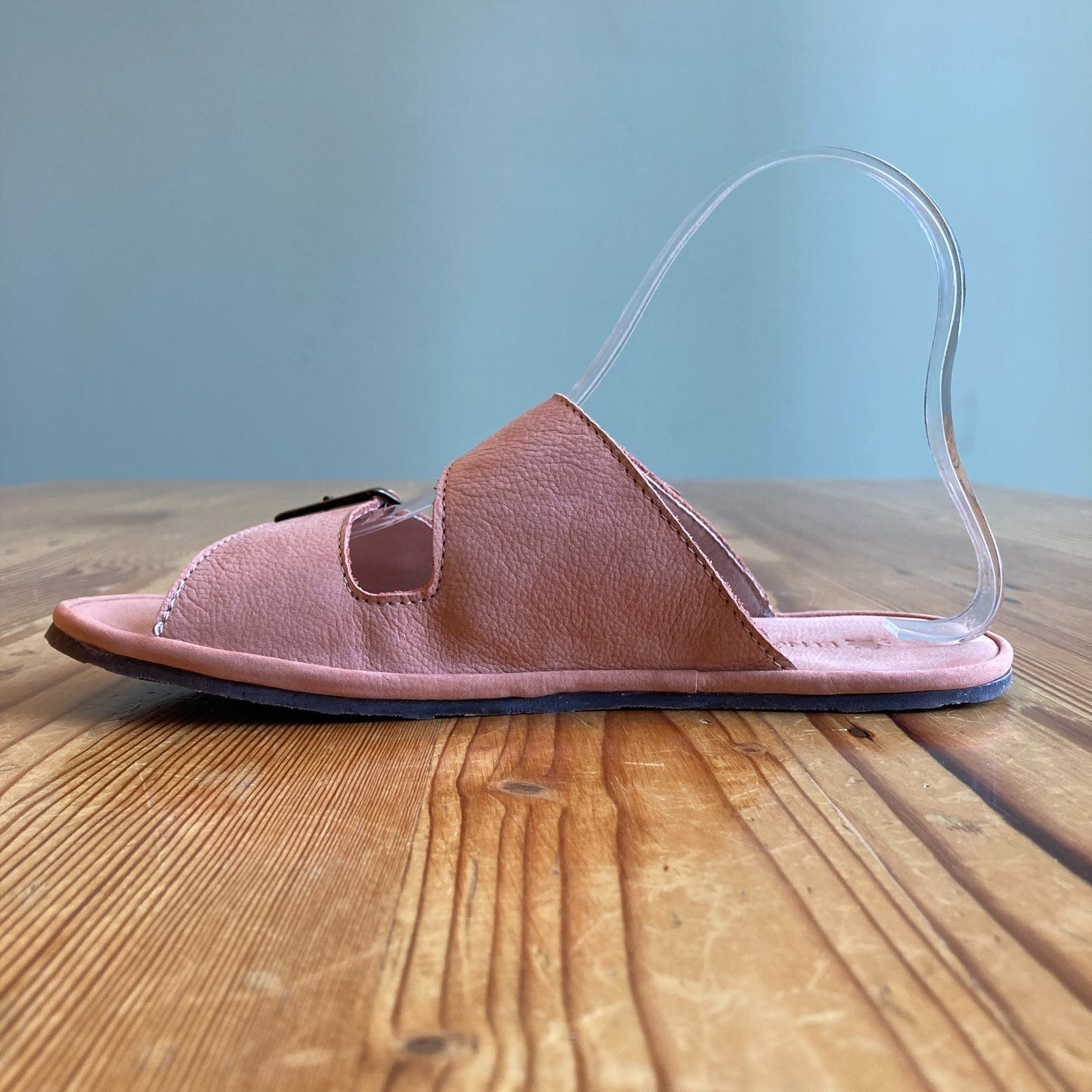 El Naturalista Salmon Pink Leather Bare Sandals NEW w/ Box - Size 37 - 0627LH