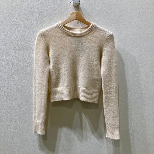 Wilfred Aritzia White Pullover Luxe Cashmere Lavish Sweater - Size 2XS - 0907SF