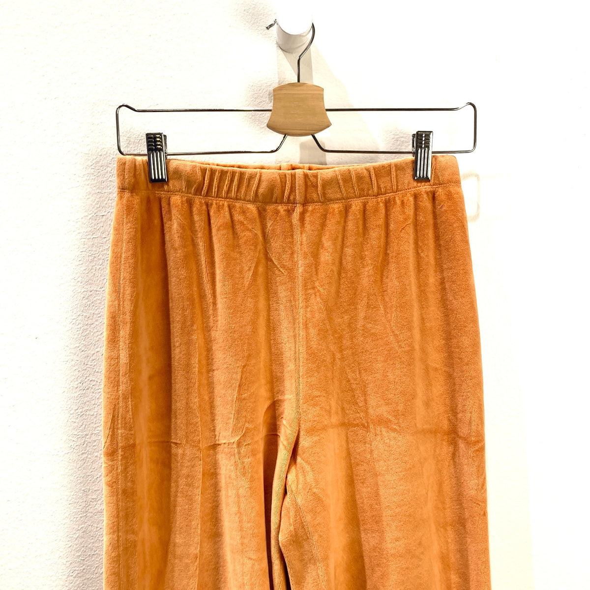 Suzi Kondi Orange Terry Elastic Waist Jogger Pants - Size S - 0129LH
