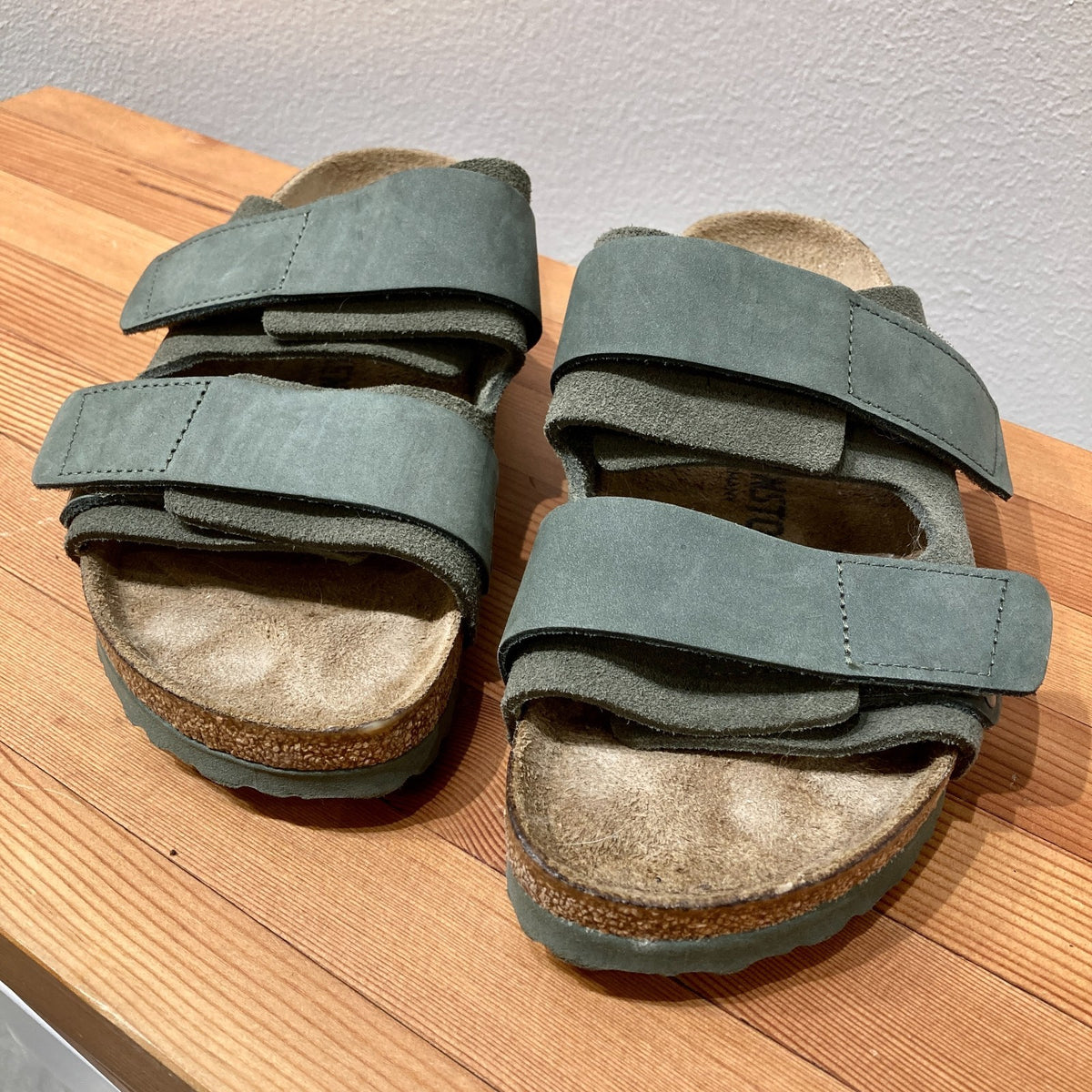 Birkenstock Olive Hook & Loop Uji Double Strap Sandals - 39 / 8 - NEW - 0425SV