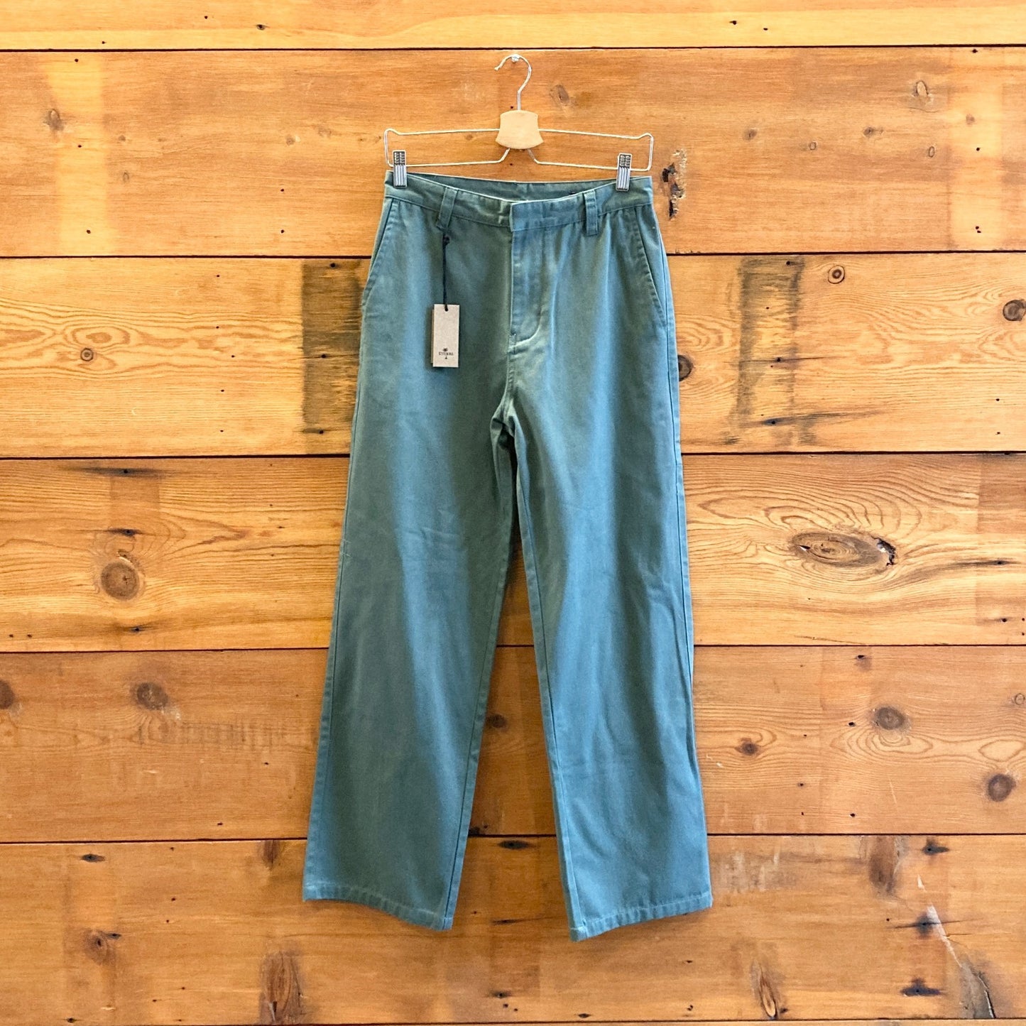 4 - Thrills Green Lax Low Slung NEW $140 Womens Trouser Pants 1206OR