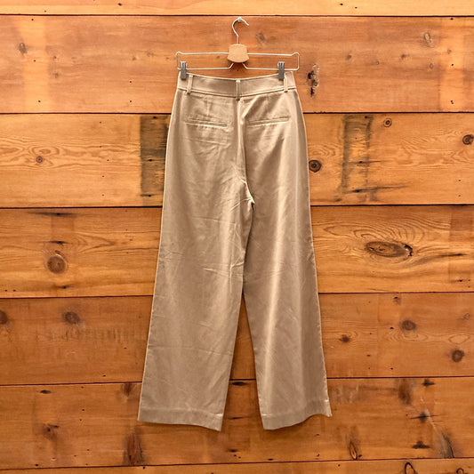 0 Short - Everlane Brown NEW The Draper Pleated Wide Leg Pant 0124KG