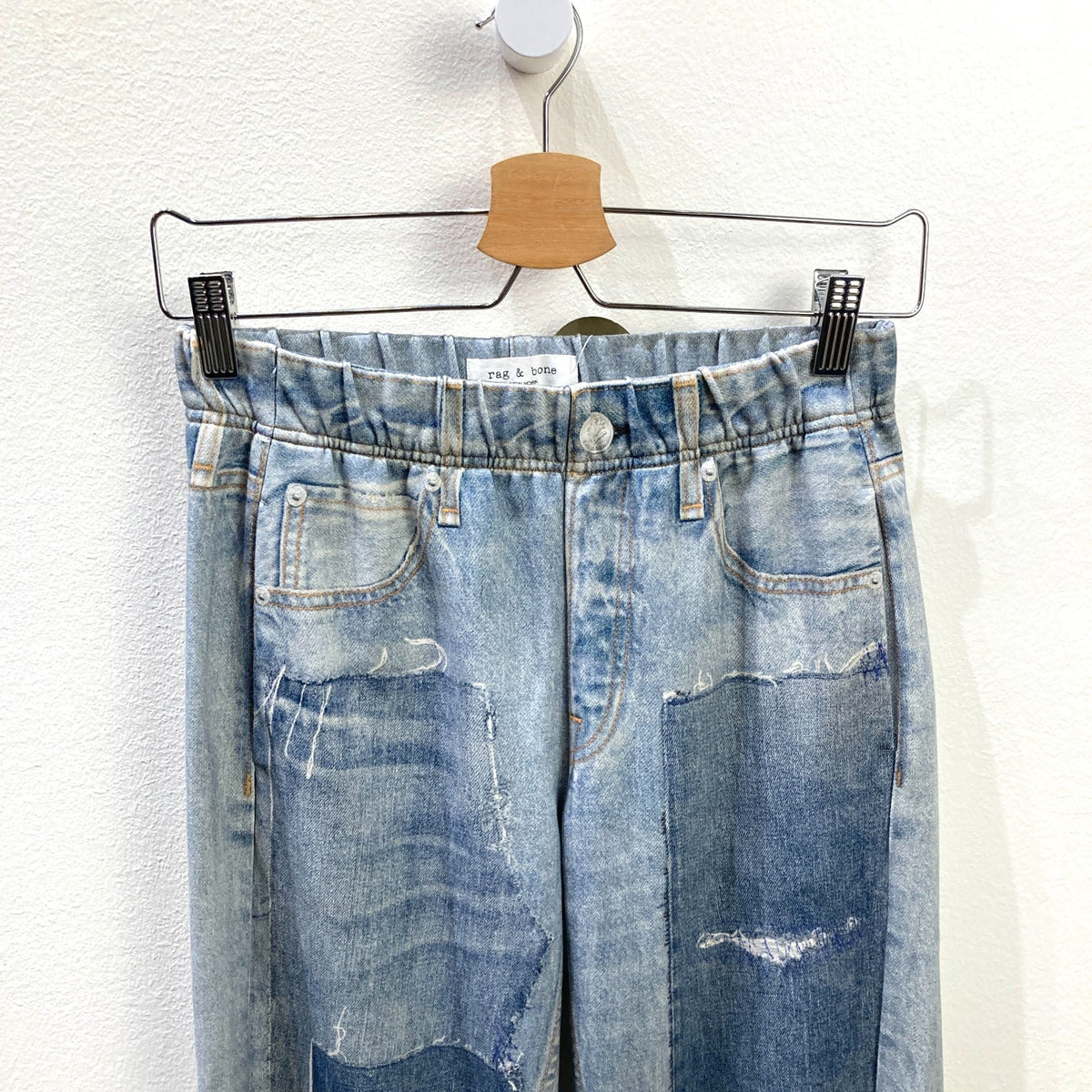 Rag & Bone Light Faux Denim Pull On Miramar Jogger Pants - Size XS - 1015NE
