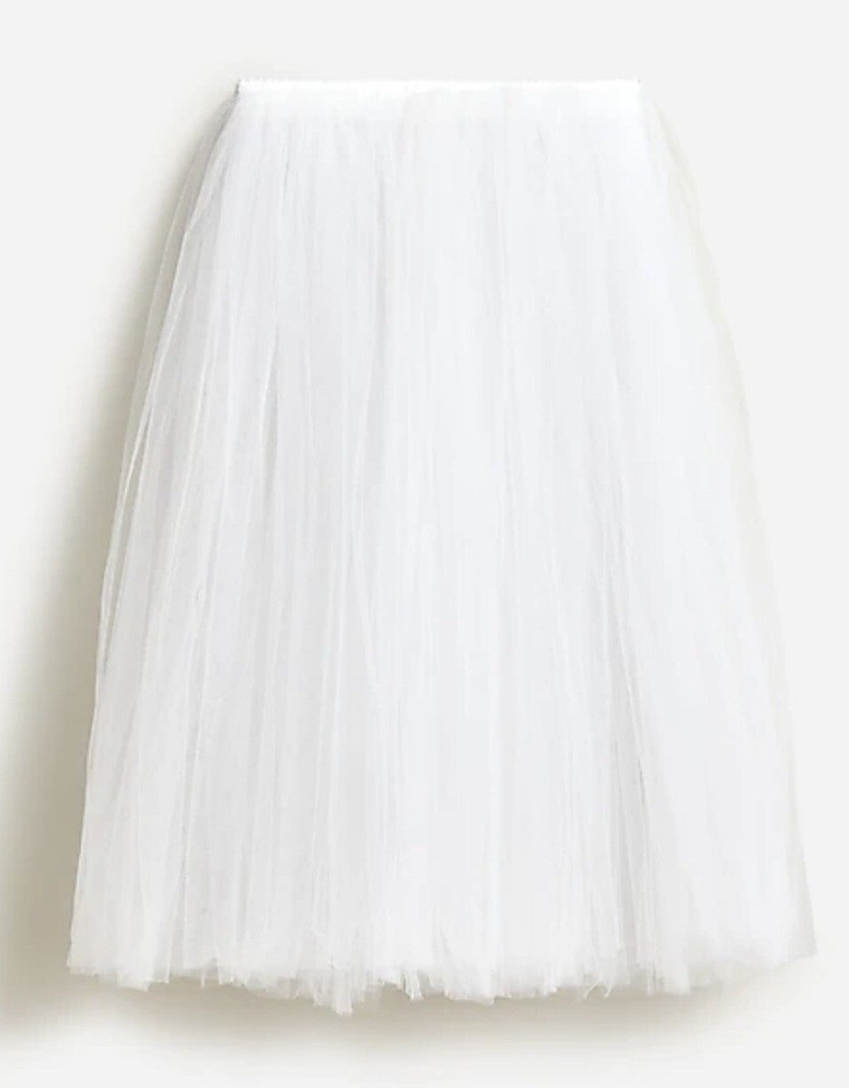Repetto White Triple Layer Tulle Rehearsal Tutu Ballet Skirt - Sz XS / S- 0415AB