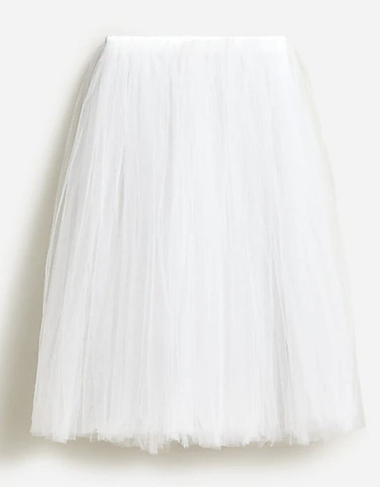Repetto White Triple Layer Tulle Rehearsal Tutu Ballet Skirt - Sz XS / S- 0415AB