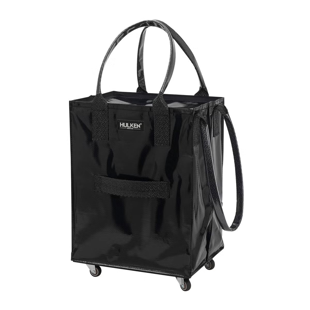 Hulken $125 Black Medium 16x12x20" Swivel Wheel Rolling Bag Tote - 0105MR
