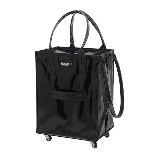 Hulken $125 Black Medium 16x12x20" Swivel Wheel Rolling Bag Tote - 0105MR