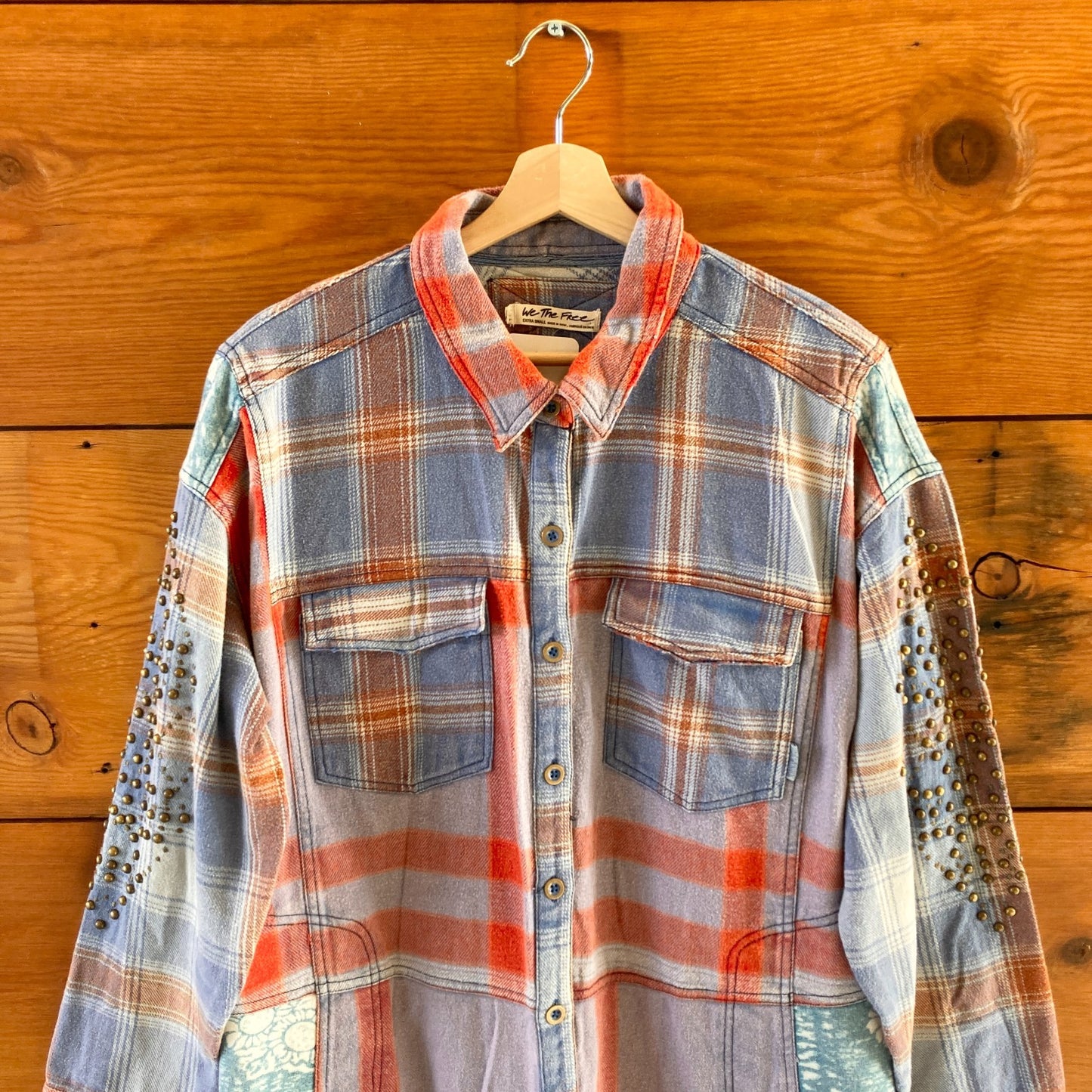 XS - We The Free People $248 Flannel Painted Hills Maxi Shirt Duster NEW 1122CT