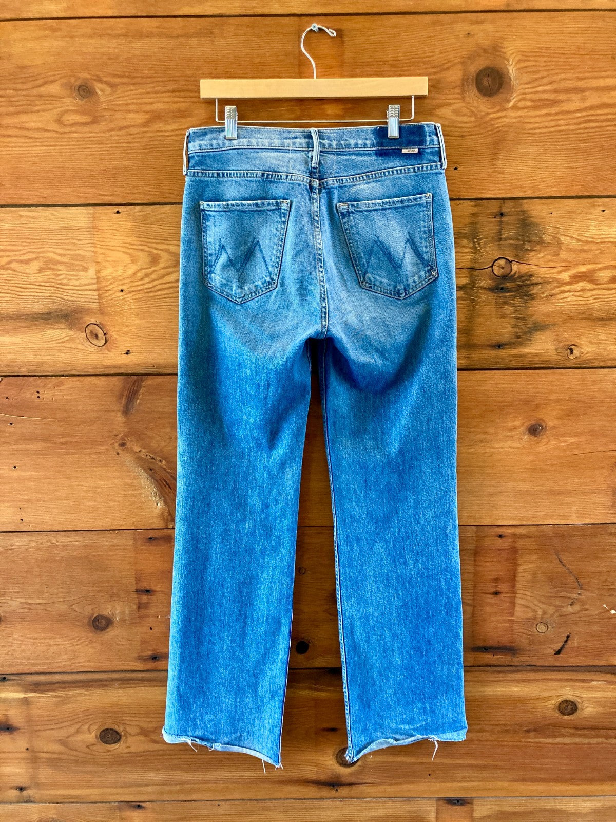 Mother Superior $298 Duster Skimp Fray Hem Horsin Around Jeans - Sz 27 - 1214JV