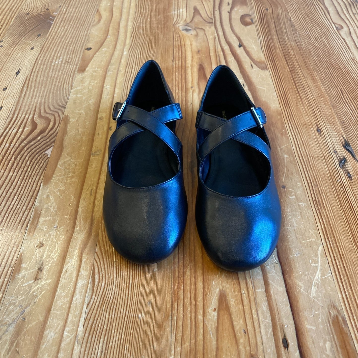 9 - Maeve Anthropologie Black Mary Jane Ballet Flats Shoes NEW w/ Box 0416JW