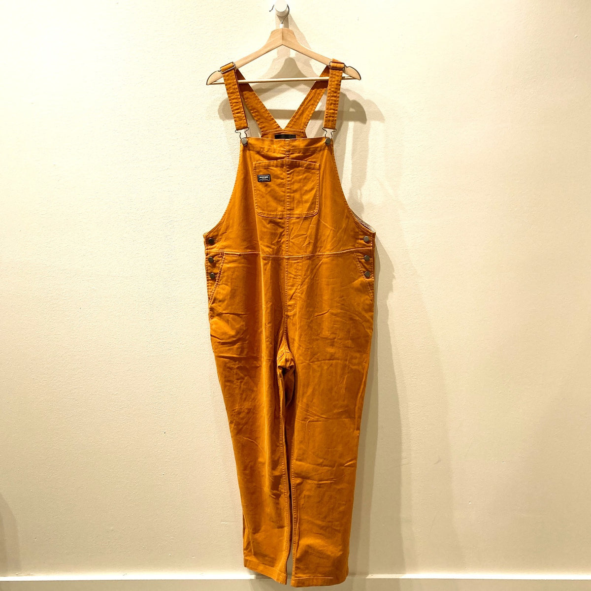 Wildfang Orange Essential Bib Workwear Overalls  - Size 1X - 0530JF