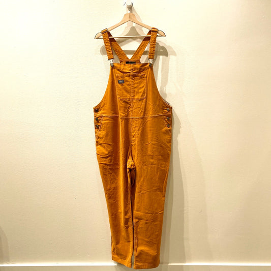 Wildfang Orange Essential Bib Workwear Overalls  - Size 1X - 0530JF