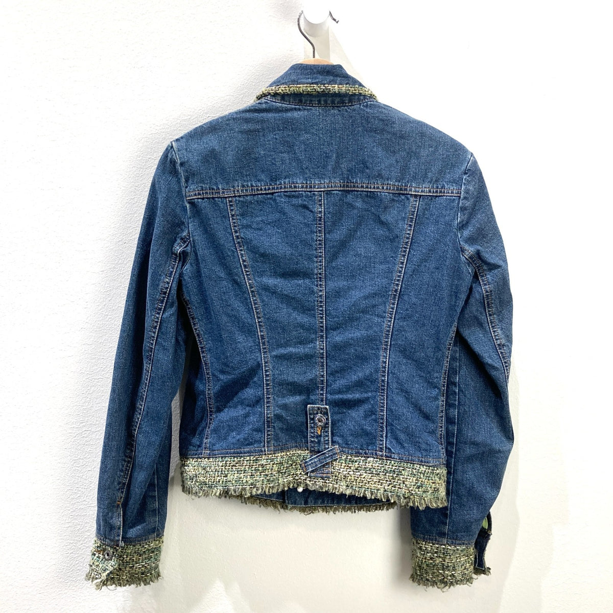Dolce & Gabbana Y2K Tweed Denim Patchwork Jacket & Skirt Set - Size XS - 1015NE