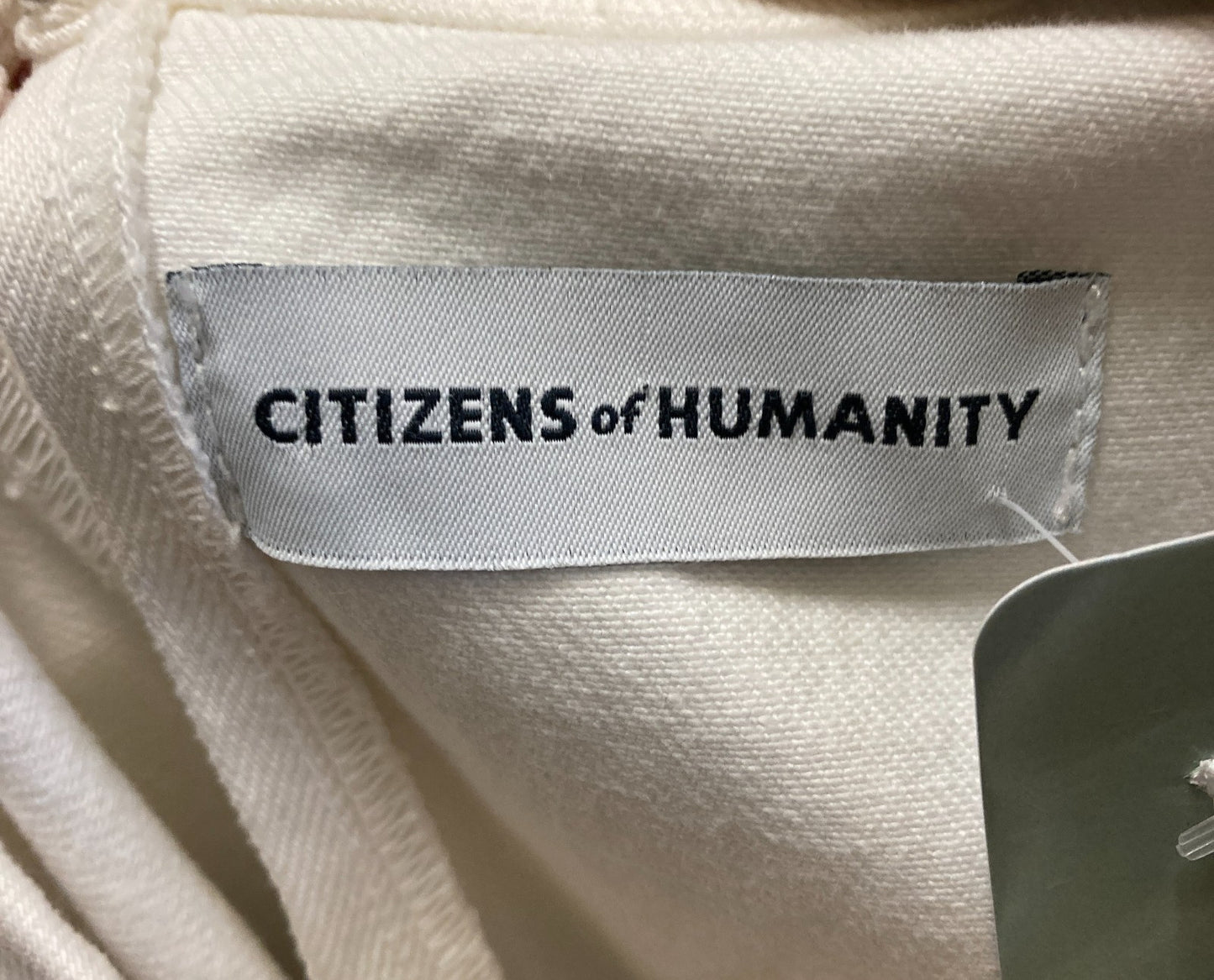 Citizens of Humanity White Denim Puff Sleeve Delilah Dress - Size M - 1203TR