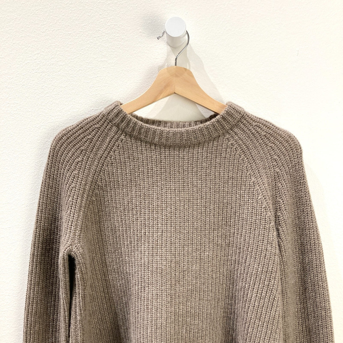 Jenni Kayne Brown Cashmere Fisherman Sweater - Size XS - 0312IG