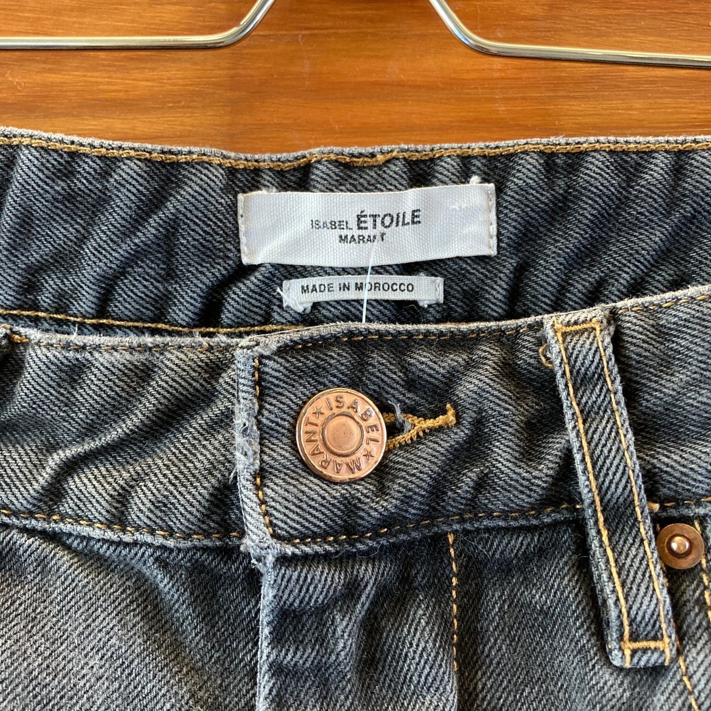 Isabel Marant Etoile Gray Wash Denim Barrel Leg Jeans - Size 38 / M - 0209AS