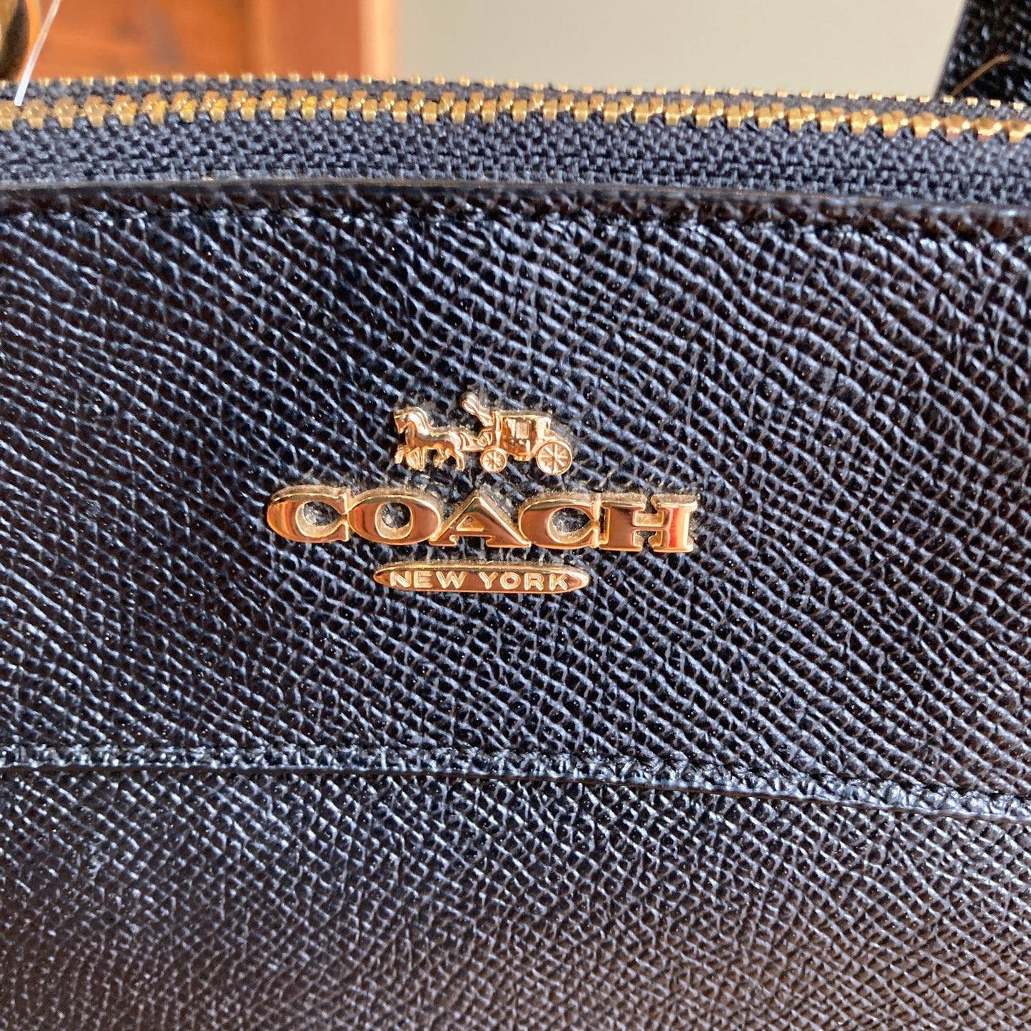 Coach Black F25395 Mini Brooke Carryall Crossgrain Leather Satchel Purse 0308KS