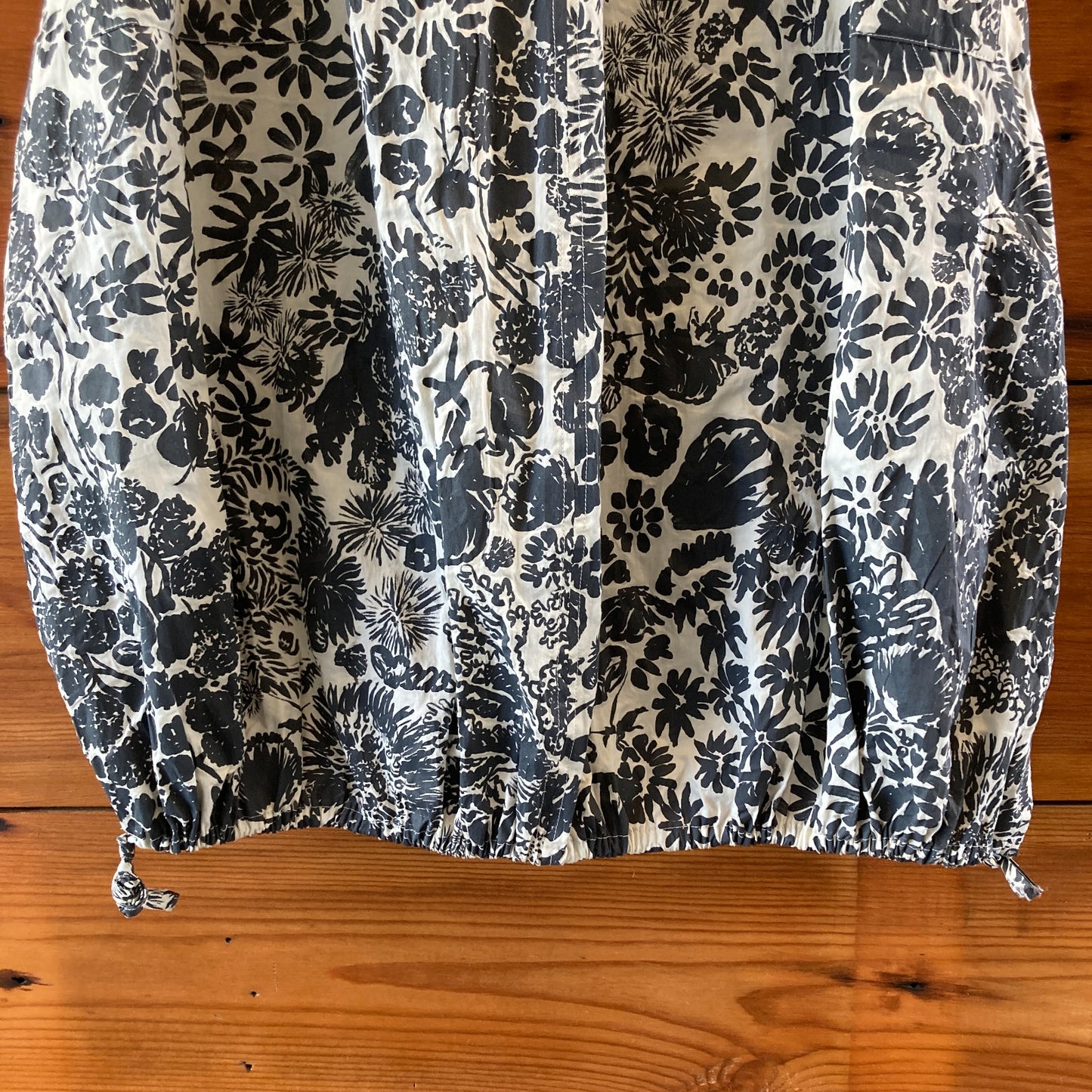 Annette Gortz Gray Floral Sleeveless Lagenlook Dress - Size 38 / M - 4427SC