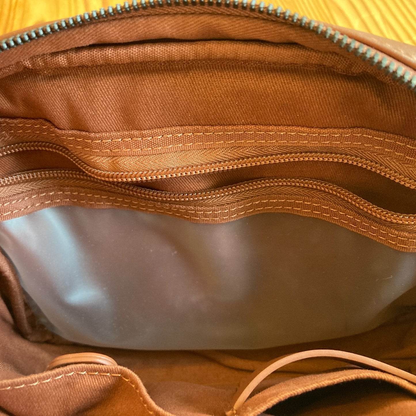 Monos $260 Brown Vegan Leather Metro Duffle Travel Gym Bag - NEW - 1122KP