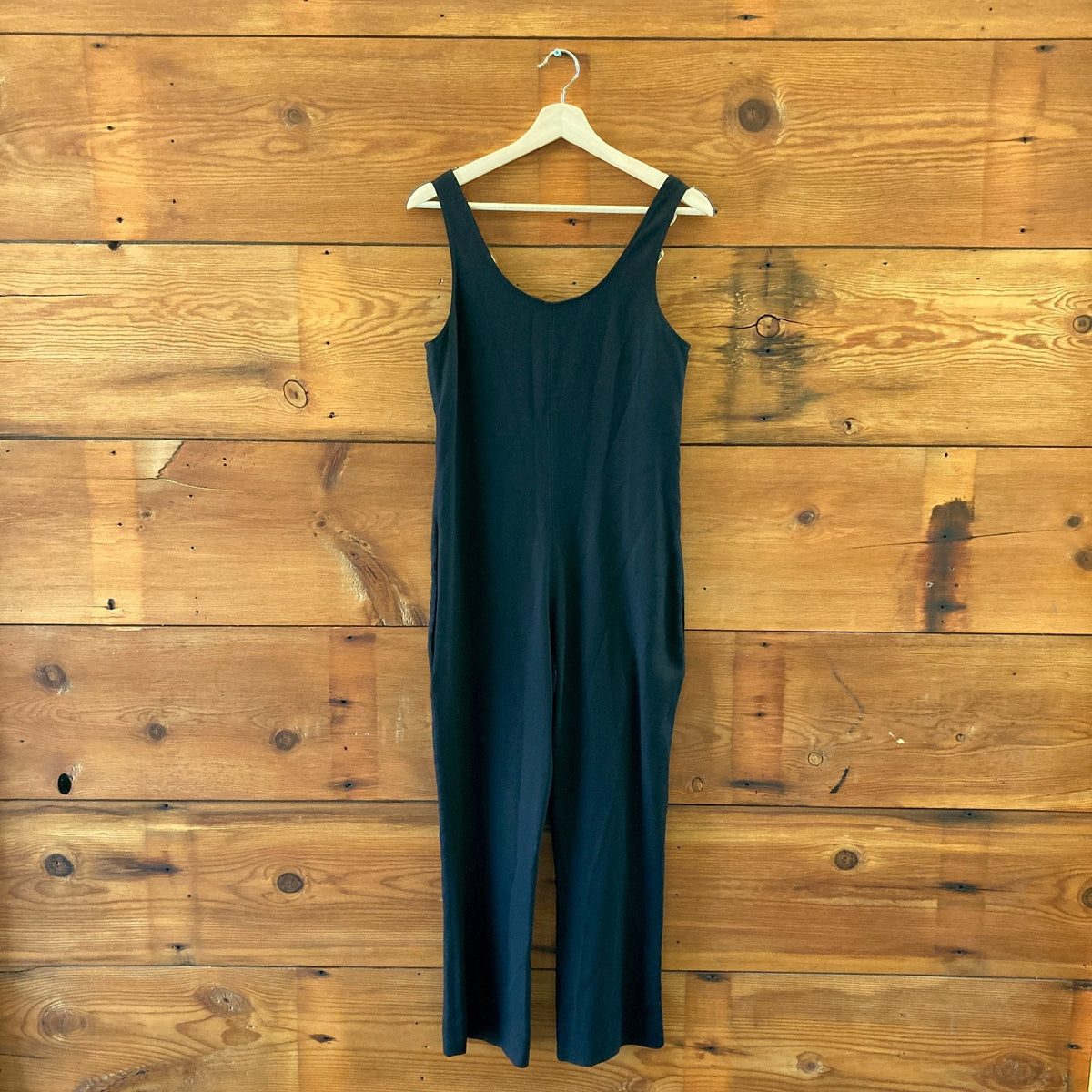 Stella McCartney Black Sleeveless Zip Front Jumpsuit - Size 36 / S - 0415AB