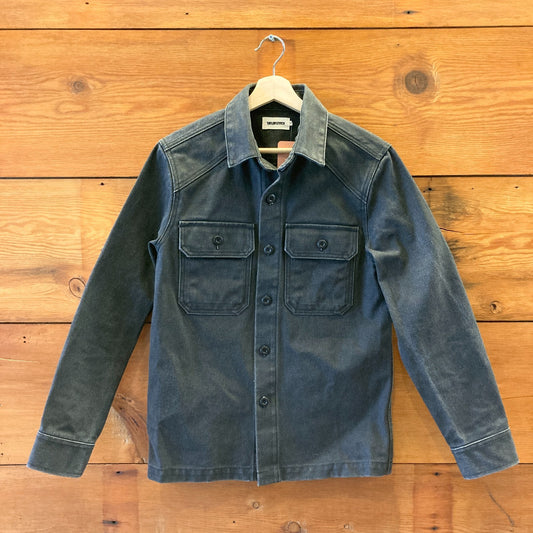 36 / XS Mens - Taylor Stitch Coal Black Selvedge Denim Shop Shirt Jacket 0705KM