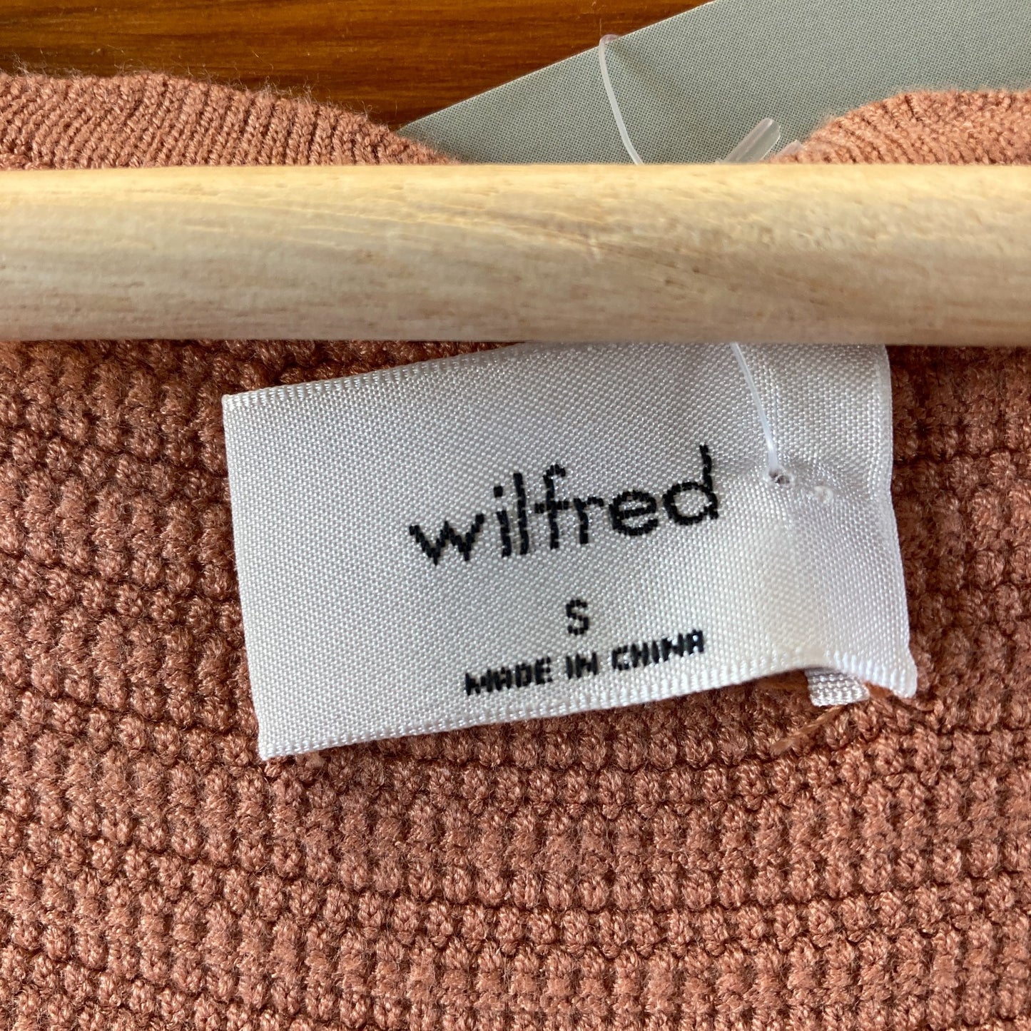 Wilfred Aritzia Terracotta NEW Reception Square Neck Dress - Size S - 0312IG
