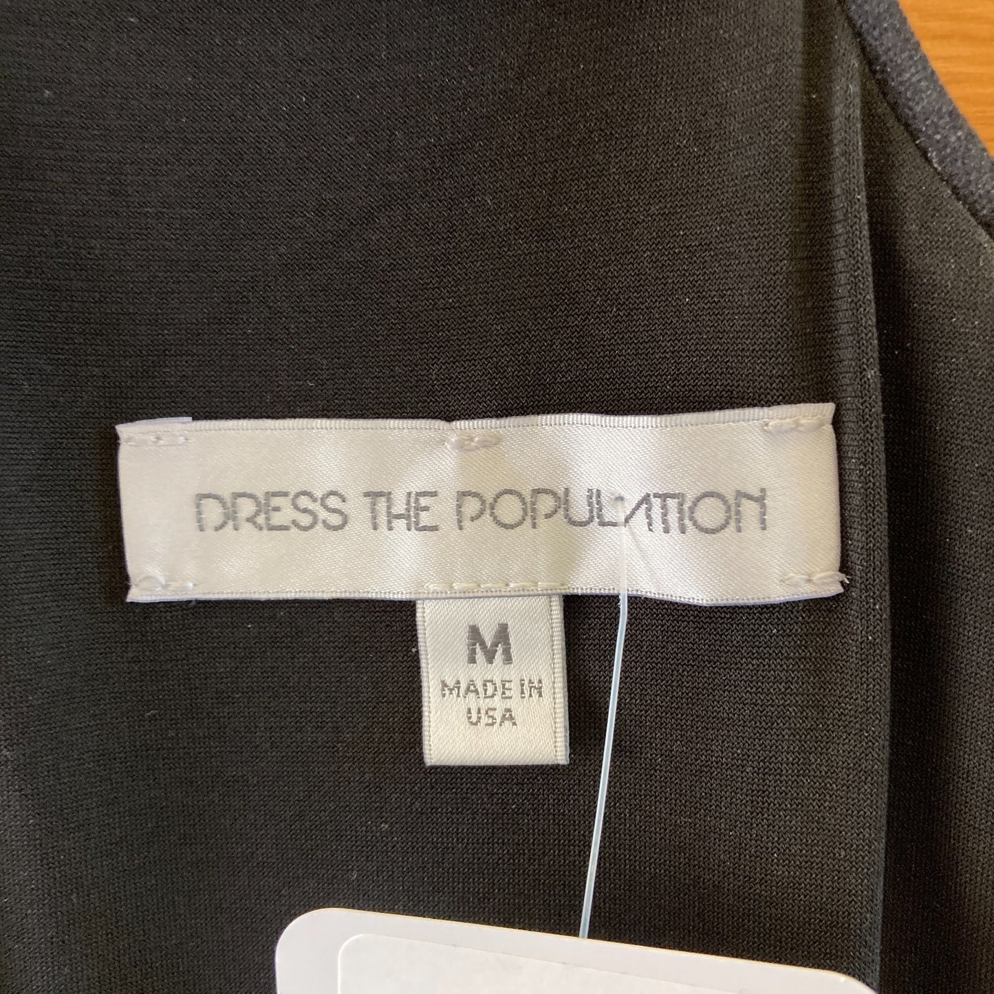 Dress the Population Black Scoop Neck Sleeveless Bodycon Dress - Size M - 0929LL