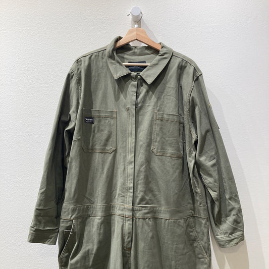 Wildfang Green Long Sleeve Essential Coverall Jumpsuit - Size XXL - 0530JF