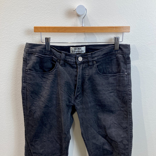 Acne Studios Black Wash Slim Fit Max Cash Jeans - Size 32 - 0521MD