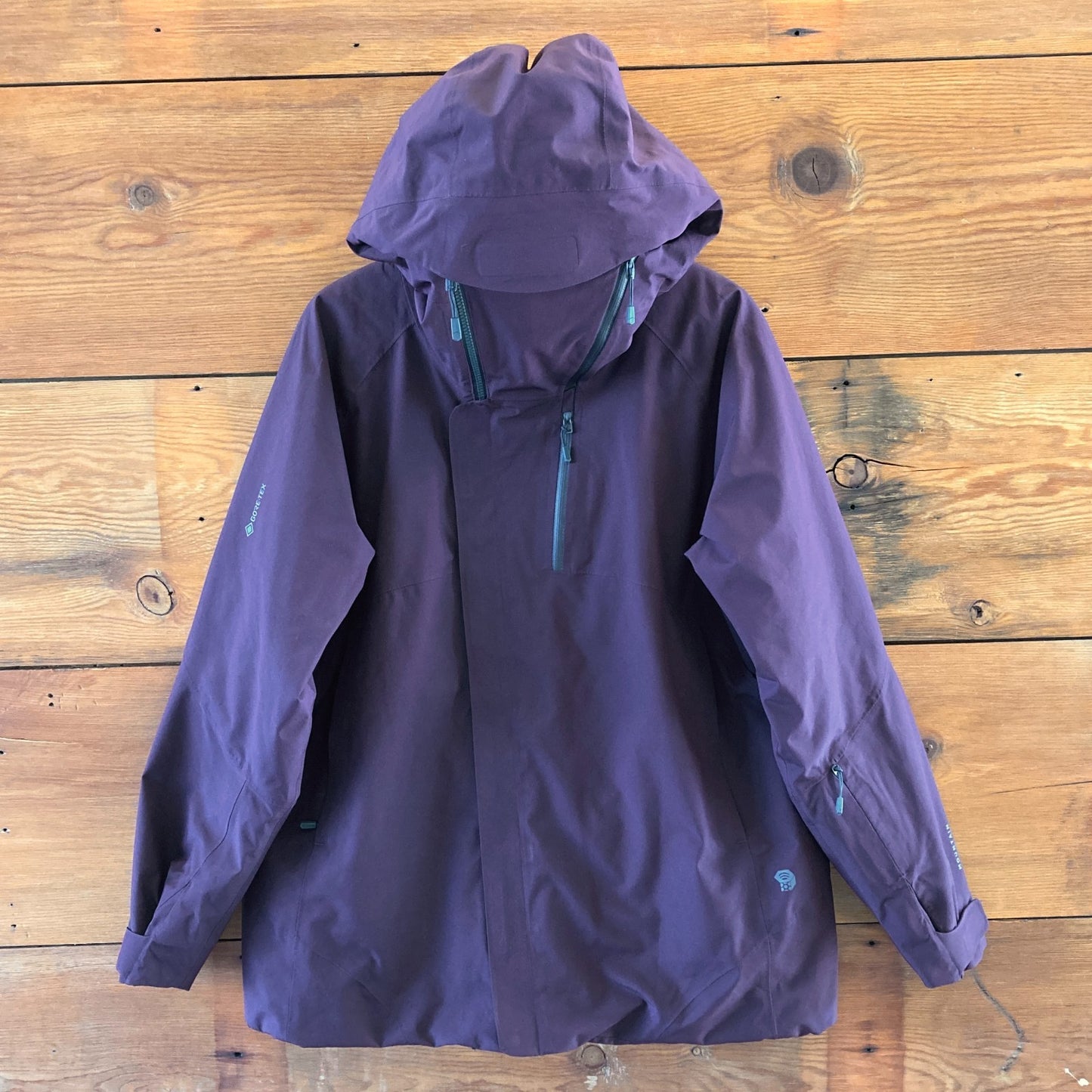 XL - Mountain Hardwear $375 Dark Burgundy Cloud Bank Gore-Tex Coat NEW 0313TC