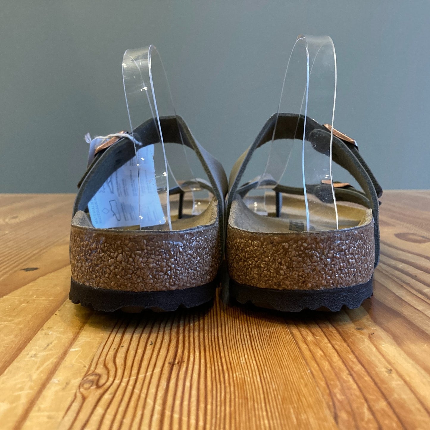 42 / 11 - Birkenstock Stone Gray Leather Mayari Sandals New w/ Box 0803NF