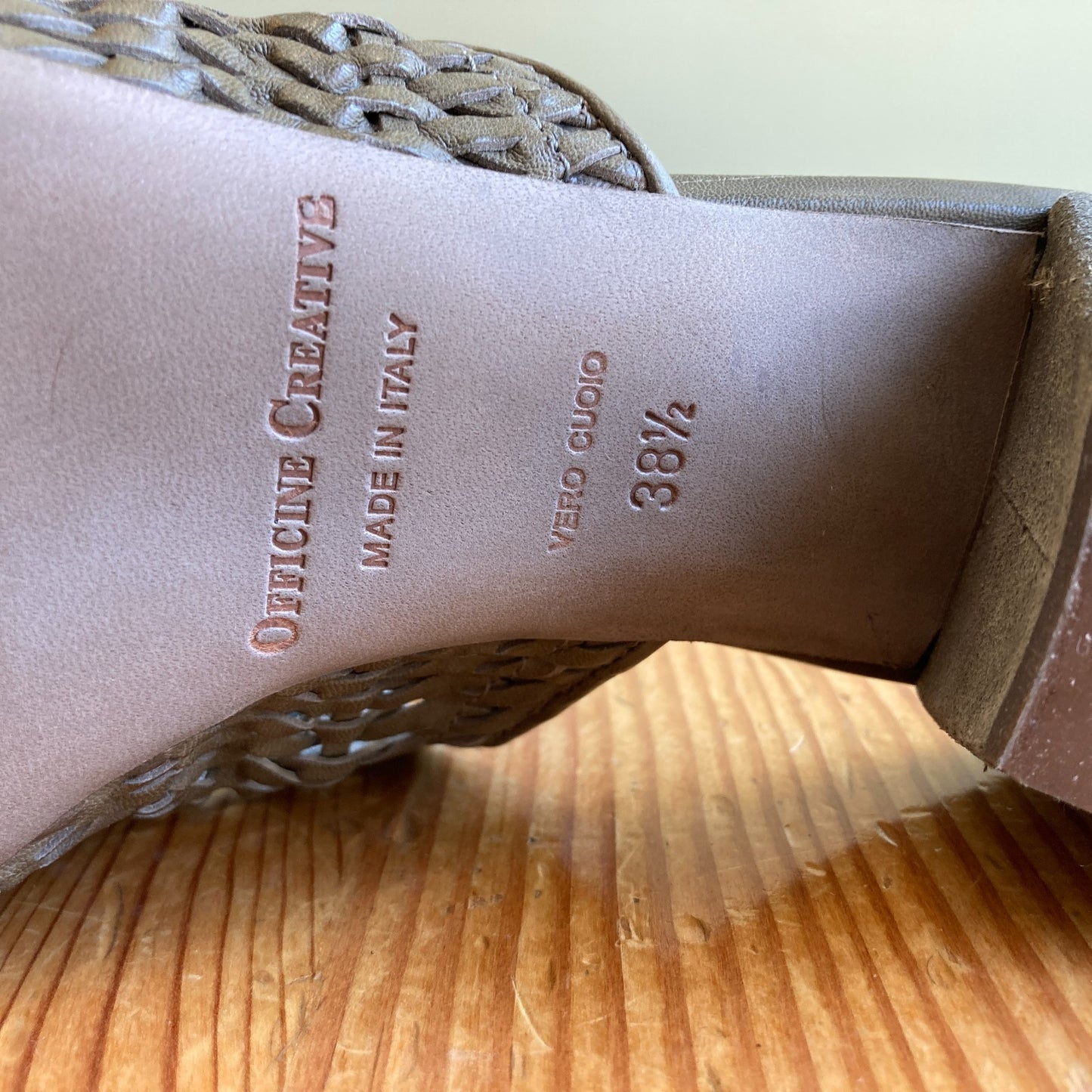 Officine Creative Gray Leather $747 Sally Mules Shoes w/ Box - 38.5 - 4427SC