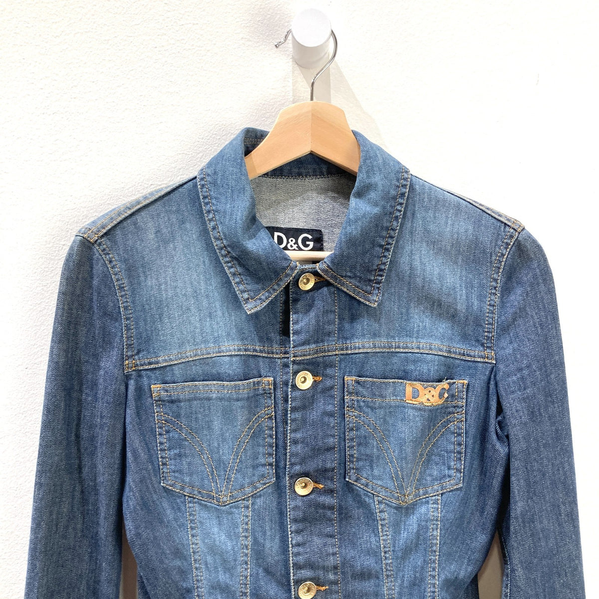 Dolce & Gabbana Y2K Denim Stretch Fit Jacket - Size XS - 1015NE