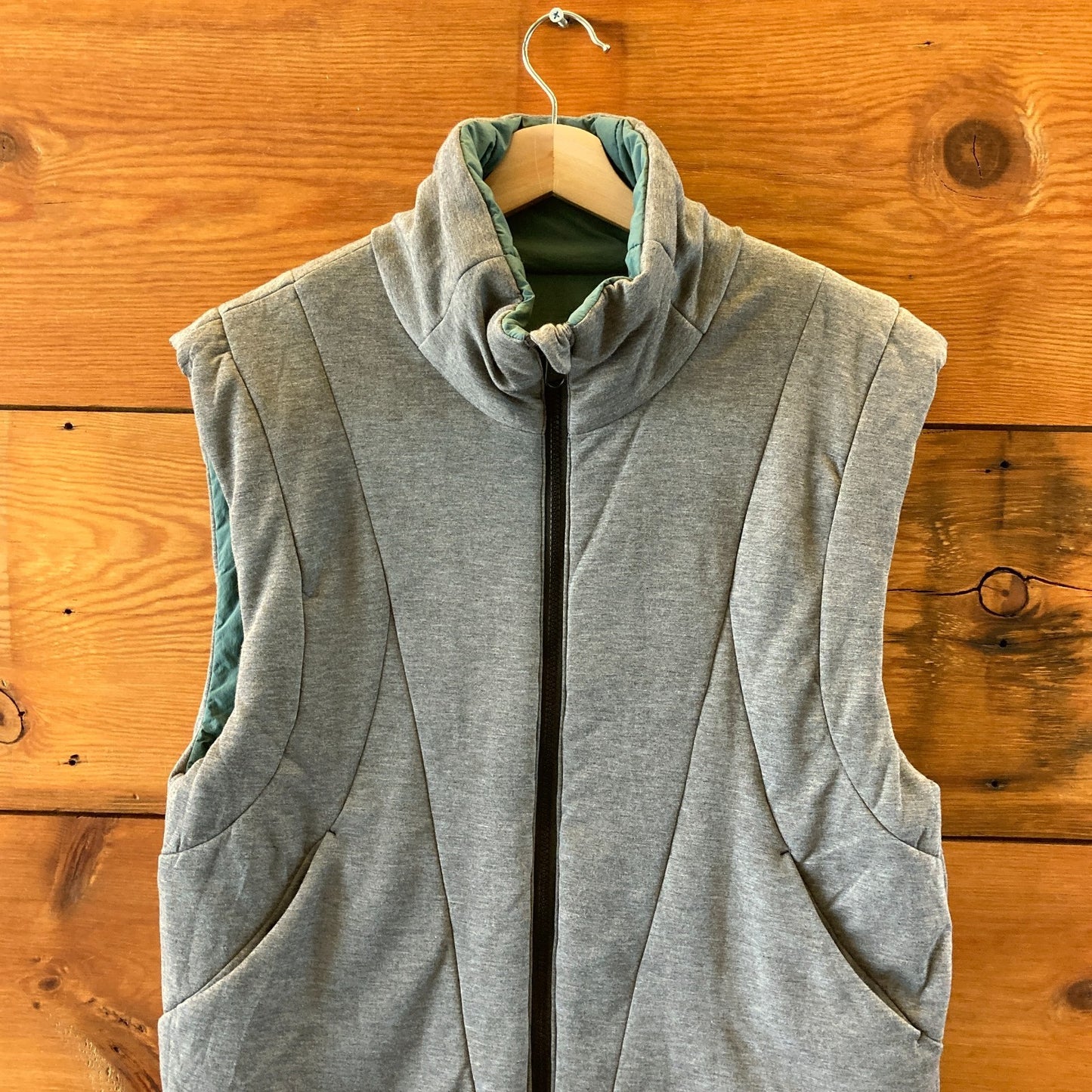 FP Movement by Free People Green Reversible Puffer Vest - Size S - 1112MH